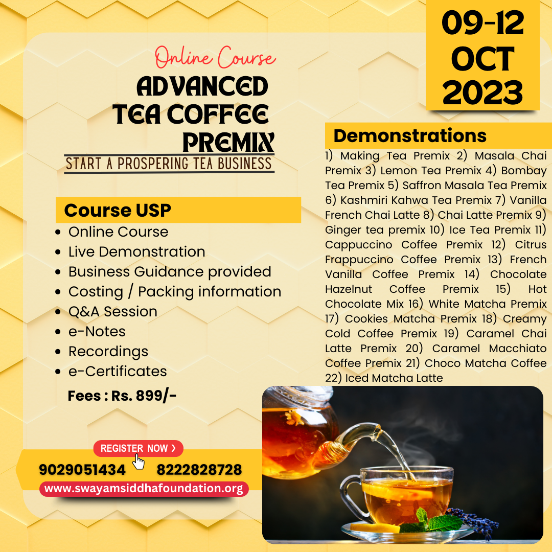 Advanced Tea & Coffee Premix Course